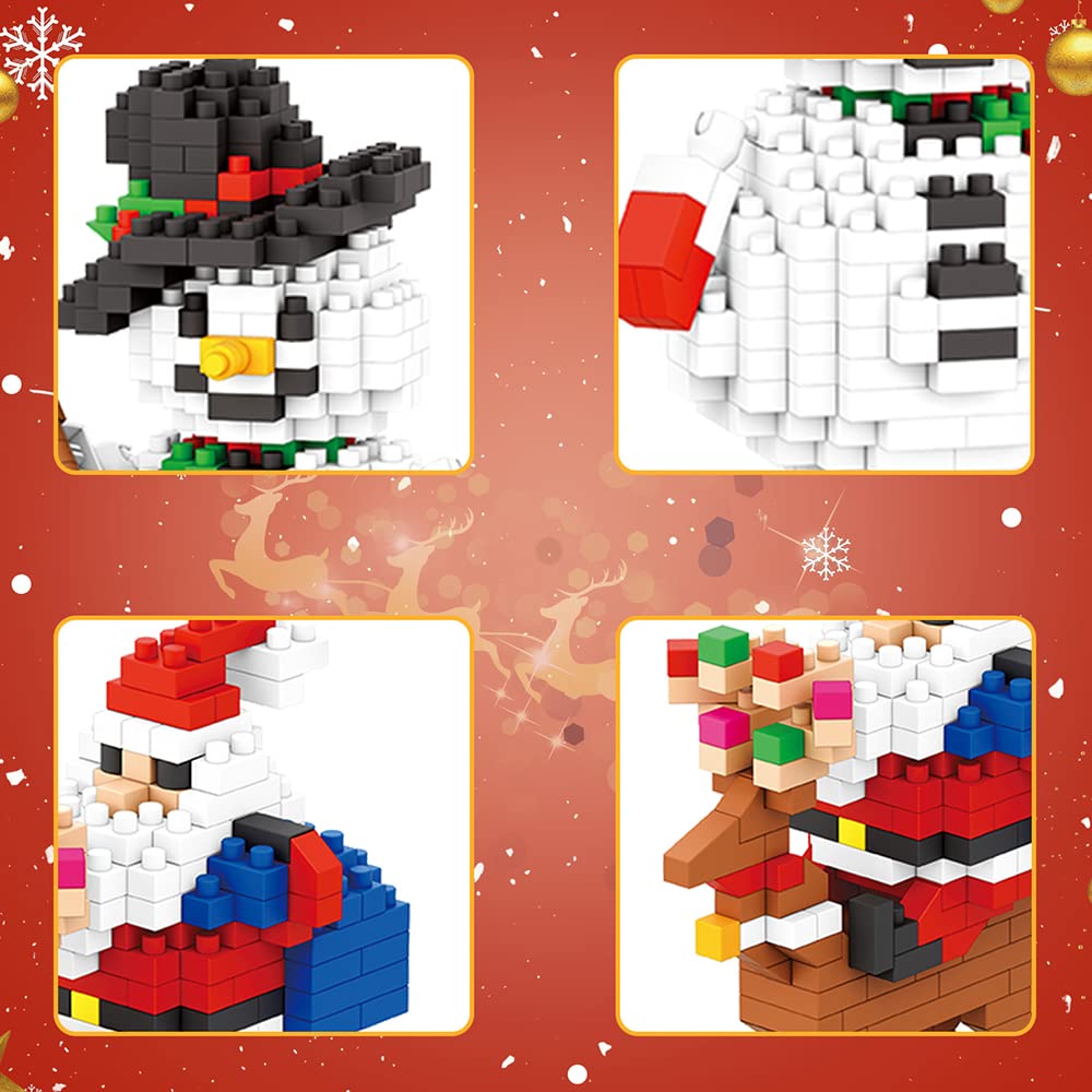 LONTIME Christmas Building Block Set-New 2025 Santa Claus and Snowman Character Set, Christmas and Birthday Gifts, Suitable for Children Over 9 Years