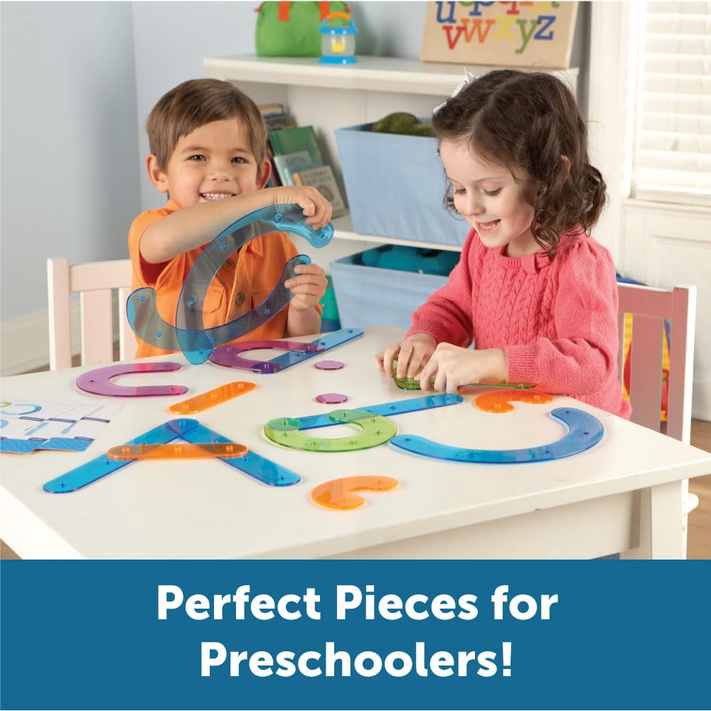 Learning Resources Letter Construction Activity Set - Alphabet Montessori Toys, Toddler Writing , ABC Phonics for Kids, Learn to Readd, Teacher