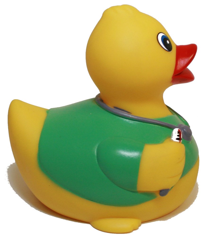 MORTENTR Rubber Ducks Family Nurse Rubber Duck, Brand Toy Bathtub Rubber Ducks That Squeak, Rubber Ducky Gift Birthday Baby Shower, All Depts Med