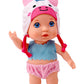 POCO DIVO Unicorn Baby Hat Cherub Doll, 6-inch Cute Toddler Girls Boys with Cartoon Beanie, Happy Newborn Infant Toy Kid wear Animal Cap