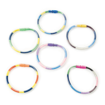 Fun Express Sand Art Bracelets for Kids - Bulk kit Makes 24, Includes Funnel - Sand Art Crafts and Party Favors - Sand Sold Seperately