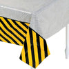 Fun Express Plastic Construction Zone Tablecloth, 54 x 108