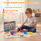 SWIMDOG Montessori Arithmetic Math Toy Set, Toddler Wooden Montessori Toys for 2 3 4 5 6 Years Old, Number Cognitive Clip Bead Matching Game, Boy Girl