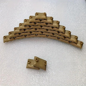 50 Pcs Military Building Blocks Sandbag, Bunker, Obstacle Sandbag Building Accessories, Tactical Equipment Assembling Scene Building Toys, Compatible
