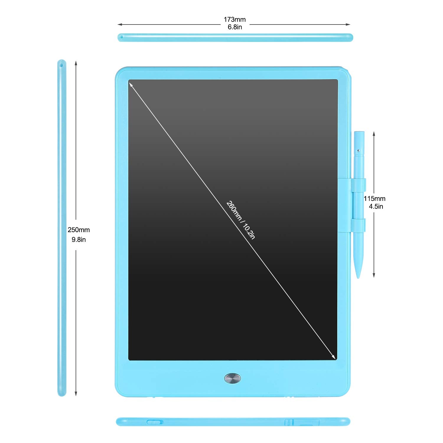 LCD Writing Tablet Drawing Tablets for Kids 10Inch with Protect Bag,LEYAOYAO Colorful Screen Drawing Board Doodle Scribbler Pad Learning Educational