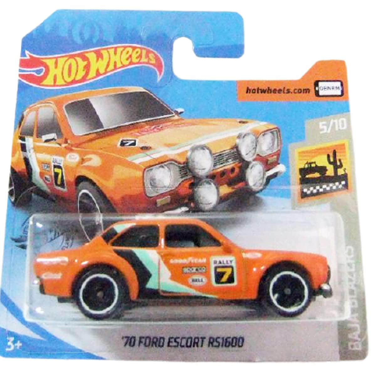 Hot Wheels 2020 Baja Blazers '70 Ford Escort RS1600, Orange 52/250