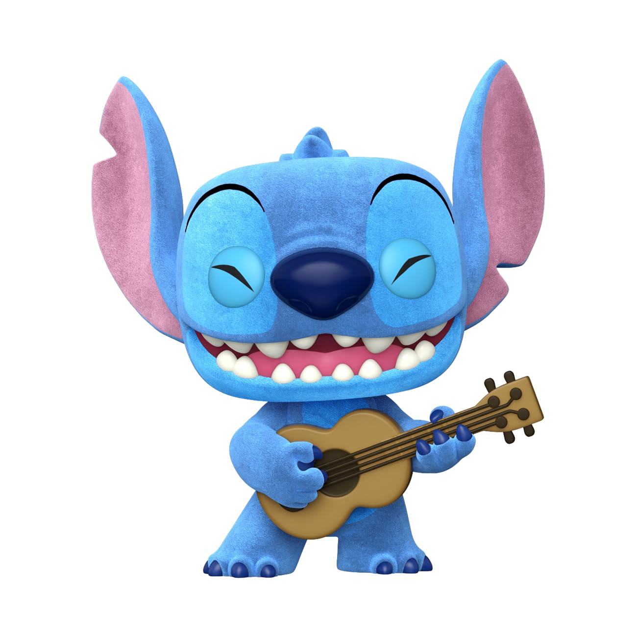 Funko Pop! &Tee: Lilo and Stitch - Ukelele Stitch (Flocked) - Medium - (M) - T-Shirt - Clothes With Collectable Vinyl Minifigure - Gift Idea - Toys