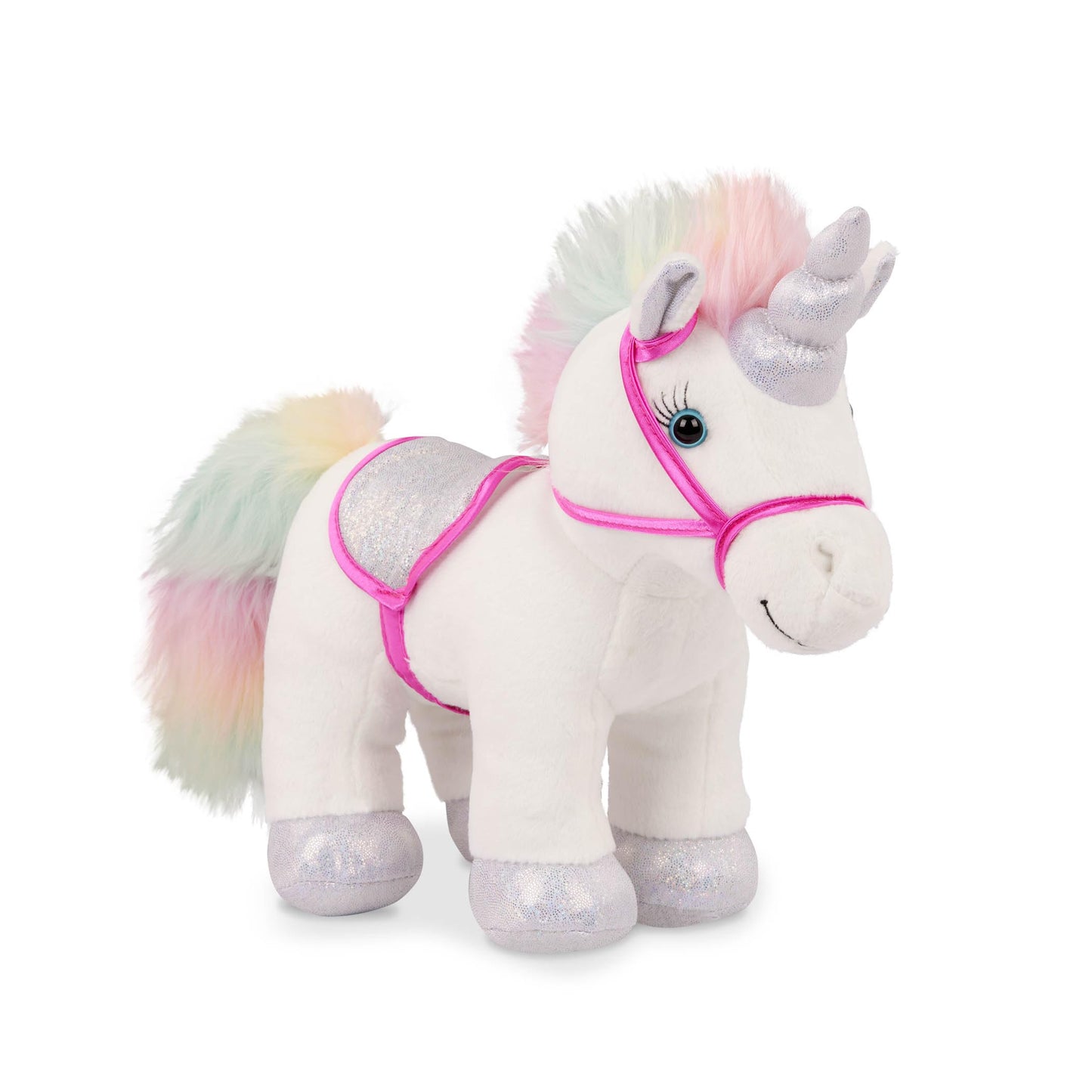 Pucci Pals Rainbow Bag & Sparkly Unicorn Plush Pet with Carrier
