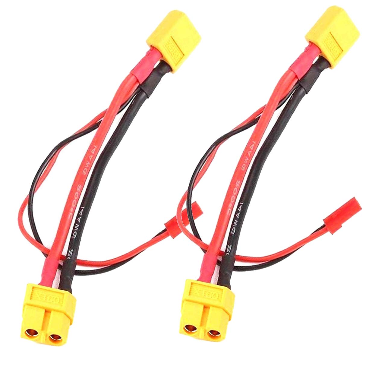 Share Goo 2PCS XT60 XT-60 Male to Female Battery Connector Adapter with JST Cable Compatible with RC Multicopter Quadcopter Gimbal