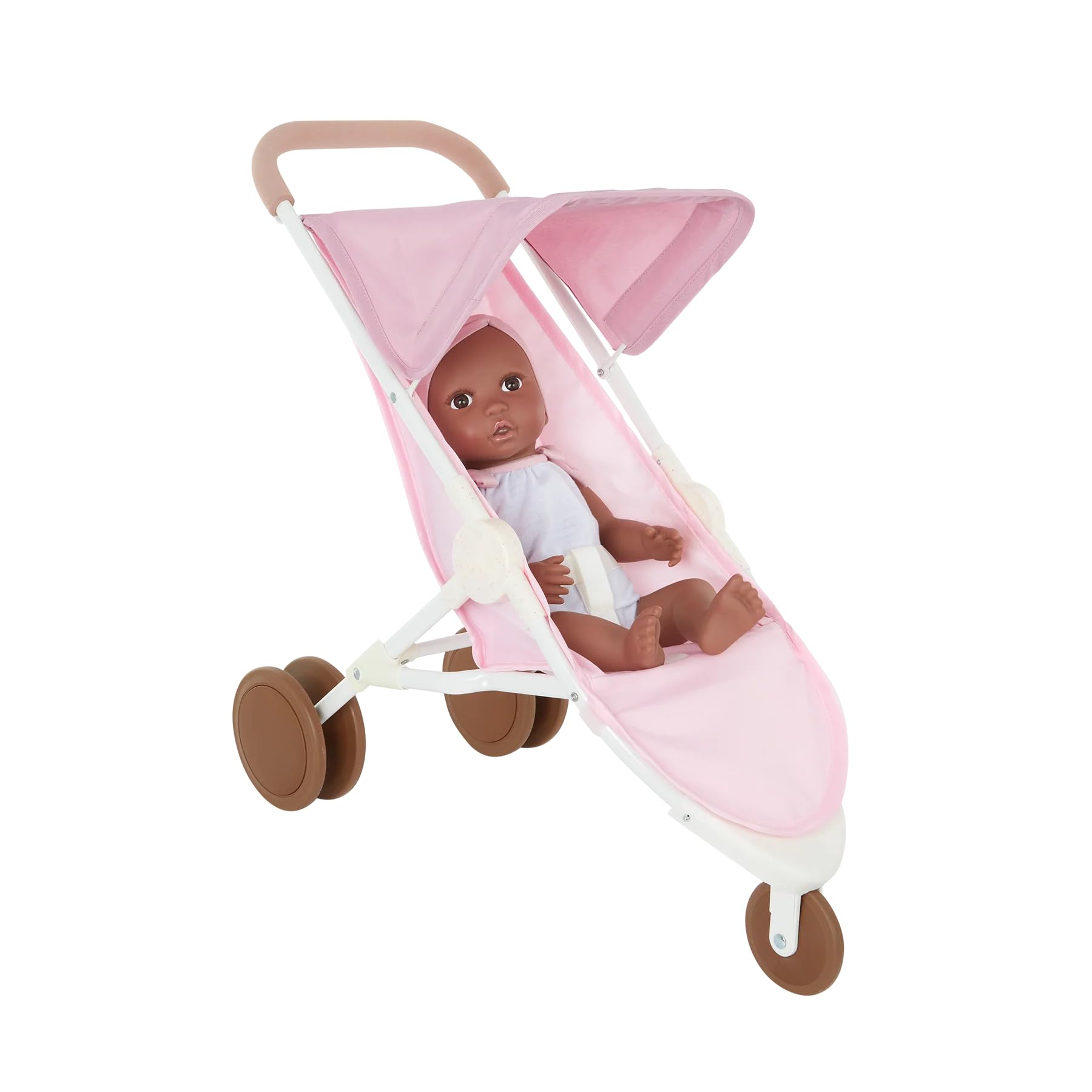 LullaBaby - 14-Inch Realistic Baby Doll Accessory Bundle - Nursery Care Set - High Chair, Playpen & Jogger Stroller - Pretend Play Toys - Kids 2+
