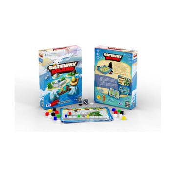 Van Ryder Games - Gateway Island Board Game - 21 Different Games, Player Counts Vary by Game, 15-45 Min Gameplay for Family and Kids Ages 6+ (English)
