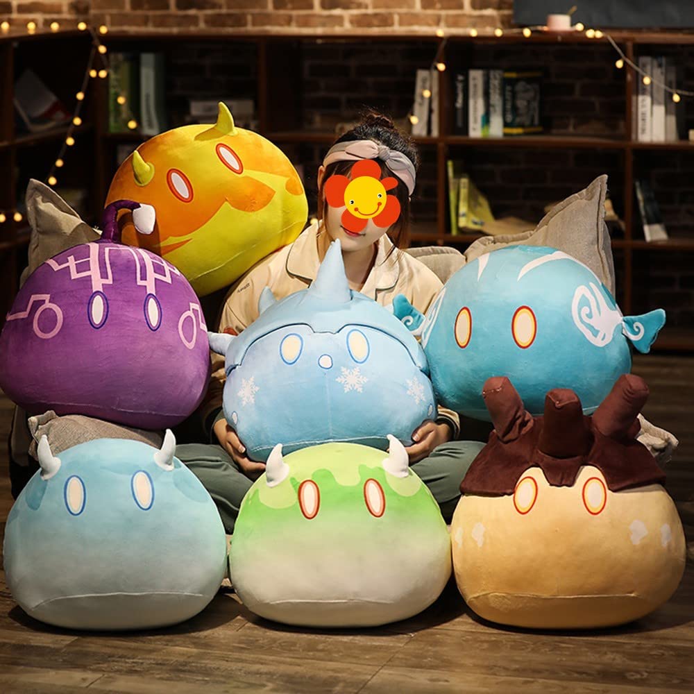 CHAOZI0 CHAOZI0children’s Plush Toy Pillow, Sofa Cushion, Plush Stuffed Doll Soft Pillow, Role-Playing Game Fan Props (13.8" Water)