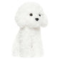 WEIGEDU White Toy Poodle Stuffed Animal Dog Puppy - Bichon Frise Maltese Maltipoo White Labradoodle Plush Toy for Kids and Babies 12.6"