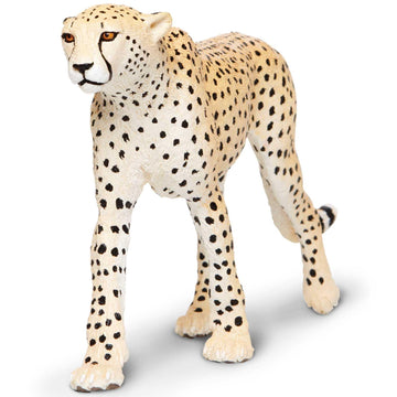 Safari Ltd. Cheetah Toy Figurine - Detailed 8" Plastic Model Figure - Fun Educational Play Toy for Boys, Girls & Kids Ages 3+