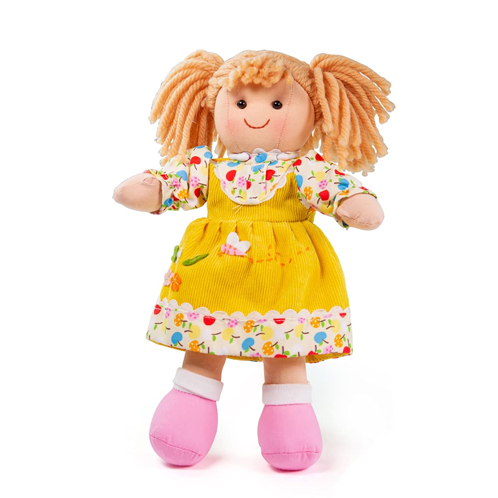 Bigjigs Toys Daisy Doll 28cm (11") - Ragdoll Cuddly Toy