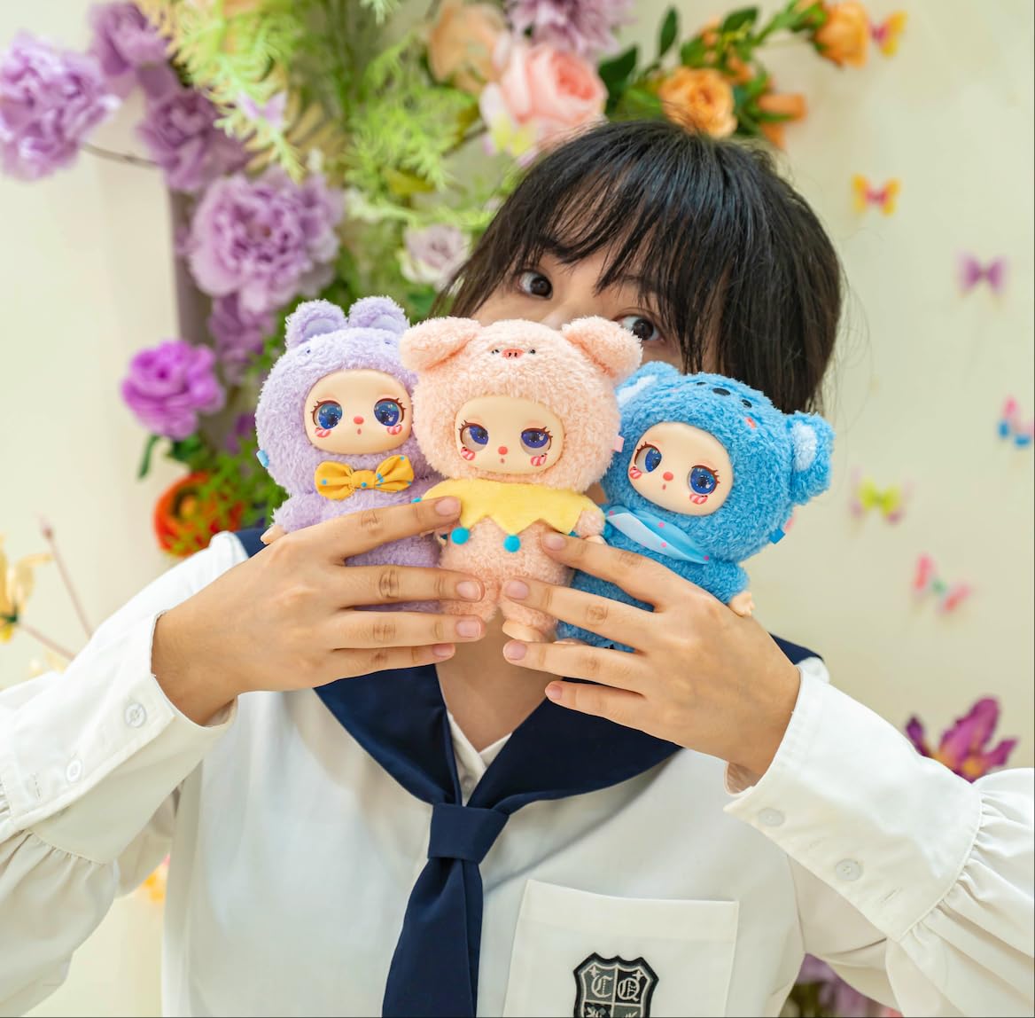 Mystery Fun Liila‘s Zoo Series Blind Box, Adorable Plush Collectible Toys, 6.3IN Hangable Doll with Unique Designs Birthday Gifts, 1PCS (1 of 7
