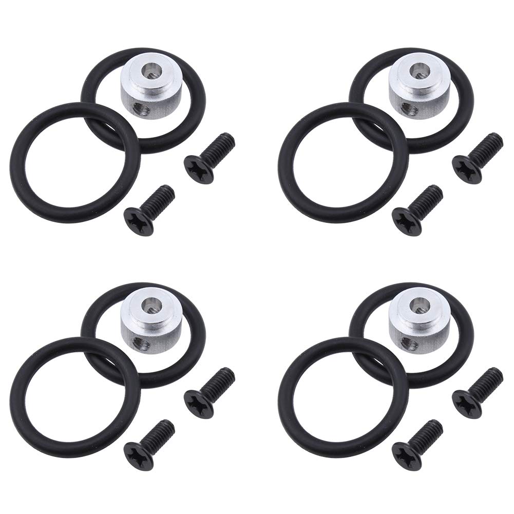 Hobbypark 4pcs RC Airplane Prop Saver 3.17mm with Screws Rubber O Rings Kit for Electric Engine Brushless Motor Shaft E Plane Replacement Parts