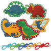 Stephen Joseph Lacing Cards, Dino