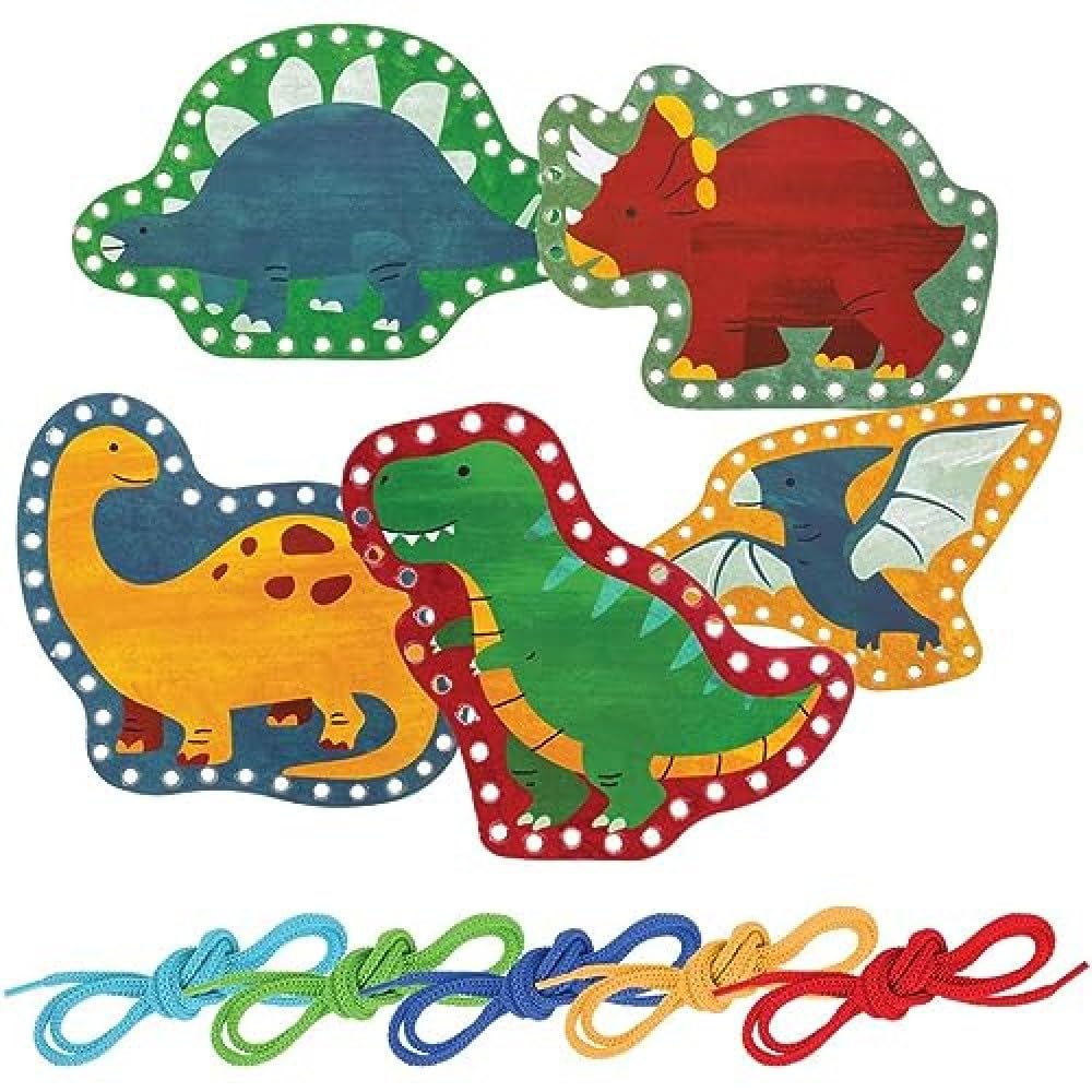 Stephen Joseph Lacing Cards, Dino