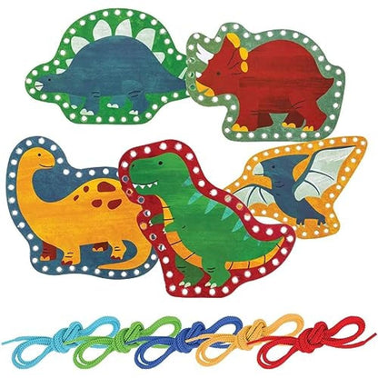 Stephen Joseph Lacing Cards, Dino