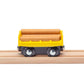 Maxim Enterprise, inc. Log Car for Wooden Railway, 5 Piece Kids Train Set with Magnetic Link and Removable Logs, Compatible with Thomas and Friends