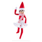 The Elf on the Shelf Claus Couture Collection Snowflake Skirt & Scarf - Red and White Holiday Outfit for Scout Elves - Festive Elf Clothes Accessory