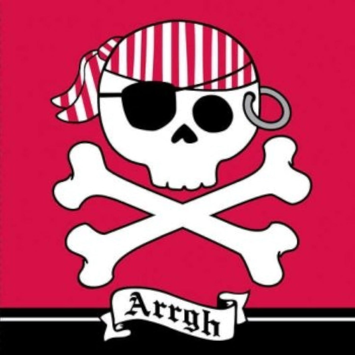 Creative Converting Pirate Parrty Plastic Tablecover, Rectangle, 54" x 108"