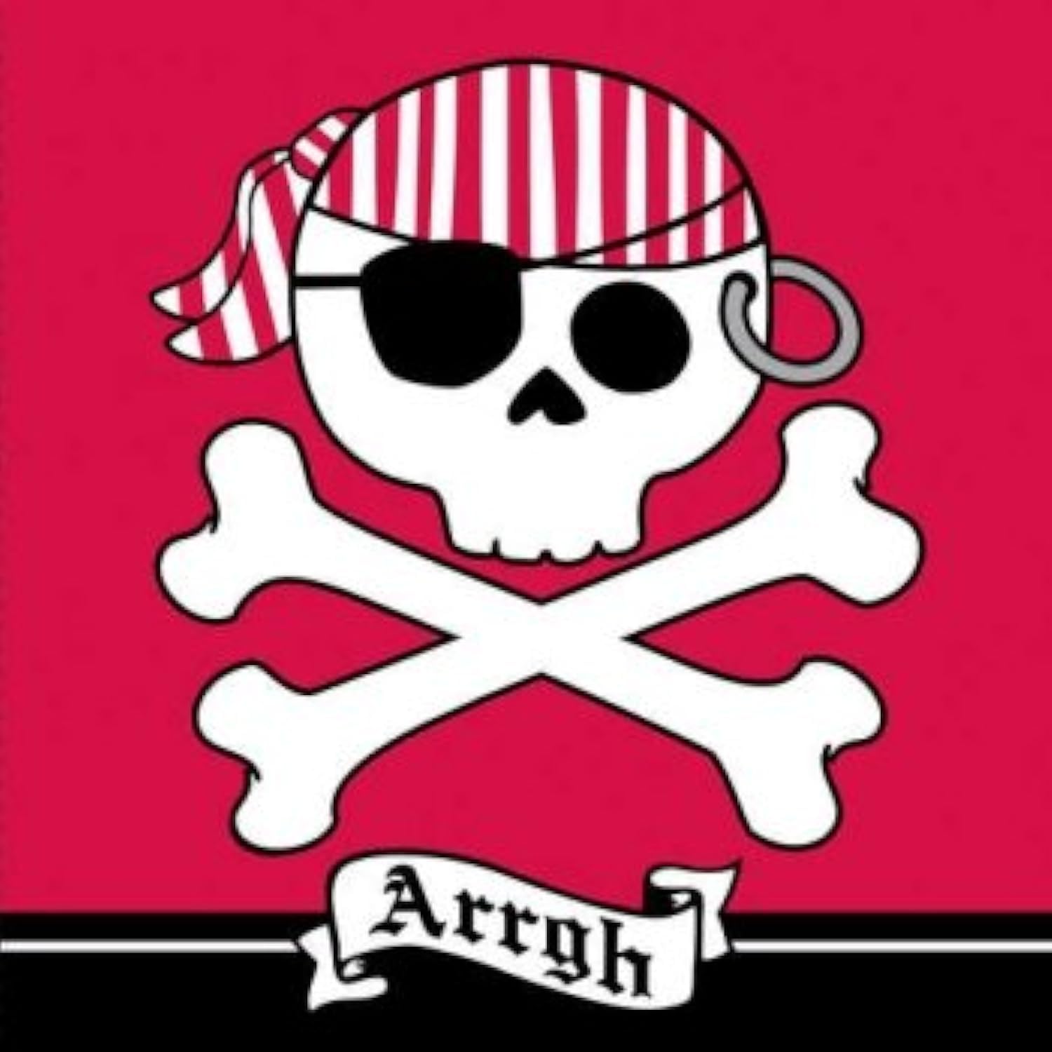Creative Converting Pirate Parrty Plastic Tablecover, Rectangle, 54" x 108"