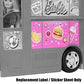 Replacement Parts for Fresh 'n Fun Food Truck Barbie Doll Playset - GMW07 ~ Replacement Label/Sticker Sheet