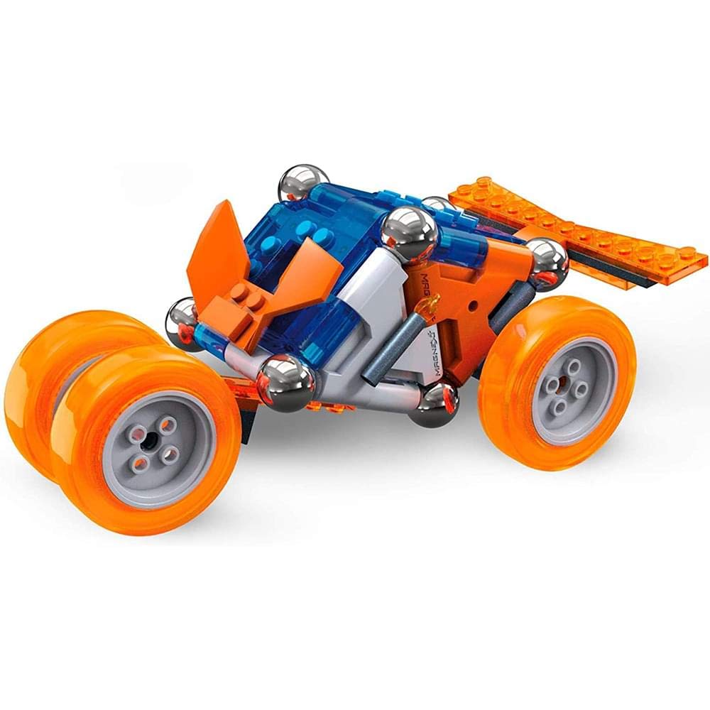 Mega Construx Magnext 4-in-1 Mag-Racers Construction Set with Magnets, Magnetic Building Toys for Kids 81 Pieces, Multi Color