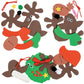 Foam Reindeer Holiday Ornament Craft Kit - Pack of 12 Kits