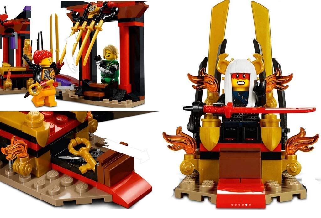 LEGO NINJAGO Masters of Spinjitzu: Throne Room Showdown 70651 Building Kit (221 Pieces)