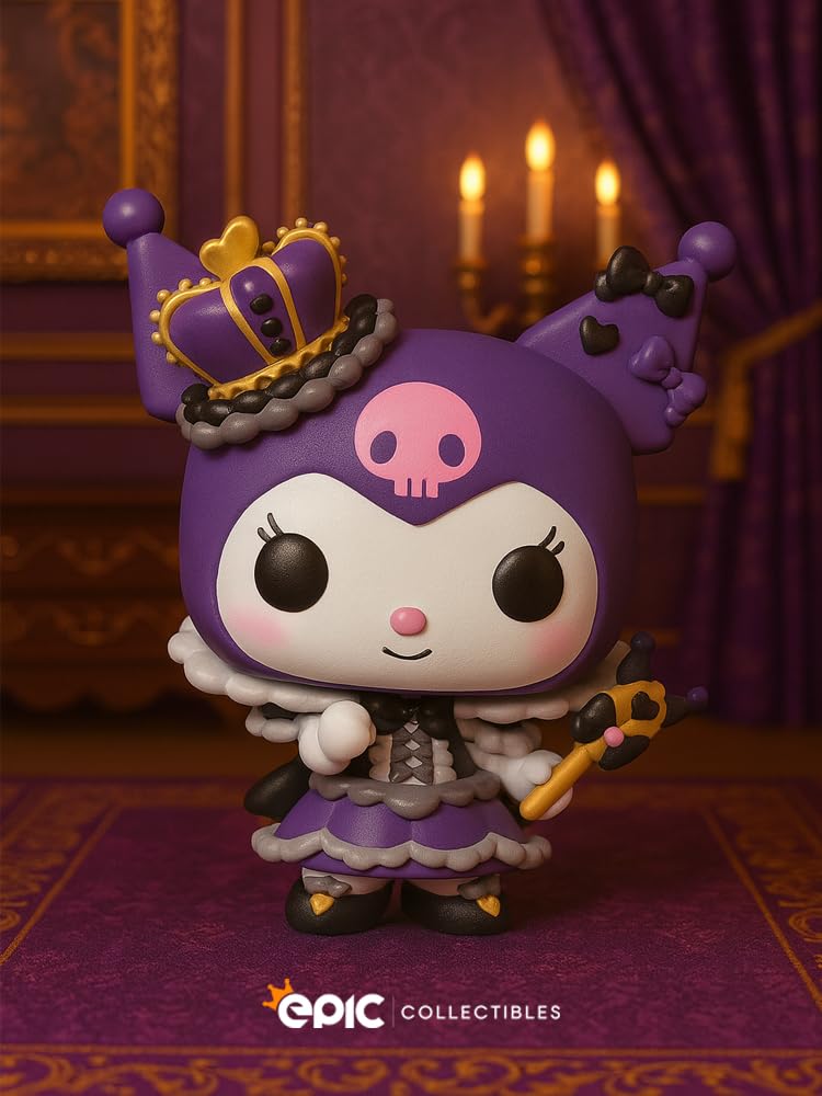 Funko Pop! Animation: Hello Kitty - Kuromi in Royal Outfit 20th Anniversary Limited Edition Exclusive Vinyl Figure Collectibles Bundled with Box