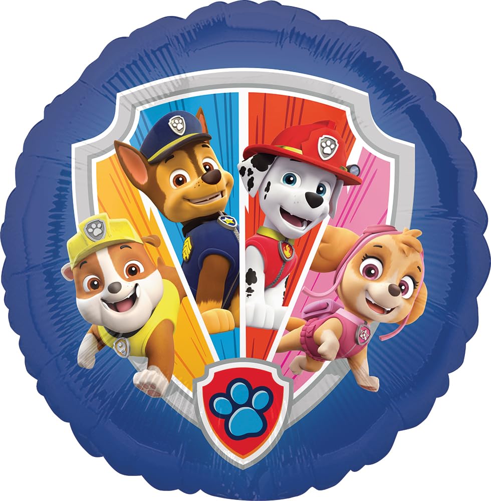 Anagram Paw Pups on Patrol 4pc Birthday Foil Balloons Bouquet Decorations