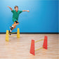 S&S Worldwide Adjustable Height Hurdles (Set of 6), Rainbow