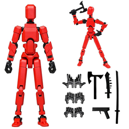 Rugwun Assembly Completed-Titan 13 Action Figure, Upgrade T-Robot 13 Action Figures, New Dummy Robot 13, 3D Printed Multi Action Figure Set,Creative