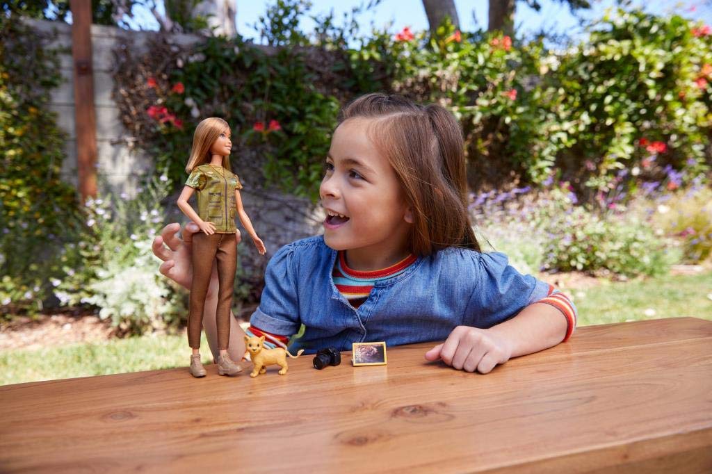 Barbie Photojournalist Doll, Brunette, Inspired by National Geographic for Kids 3 Years to 7 Years Old