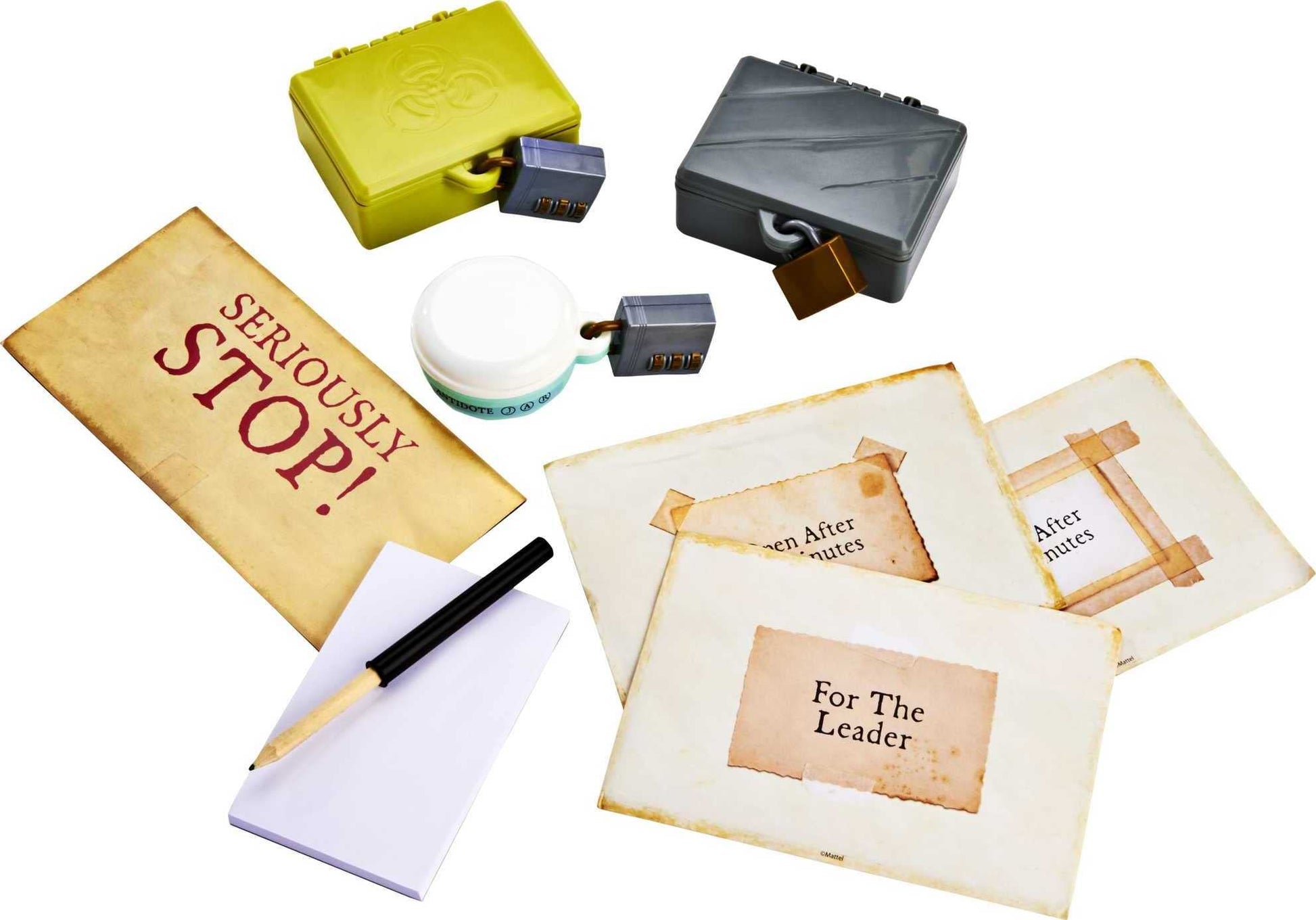 Mattel Games Escape Room in a Box The Werewolf Experiment, Room Escape Group Game for Teens and Adults, with 19 2D and 3D Puzzles, Connects to Amazon