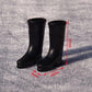 1Pair Black 1/12 Miniature Rubber Boots Dollhouse Garden Accessories, DIY Micro Scene Decor