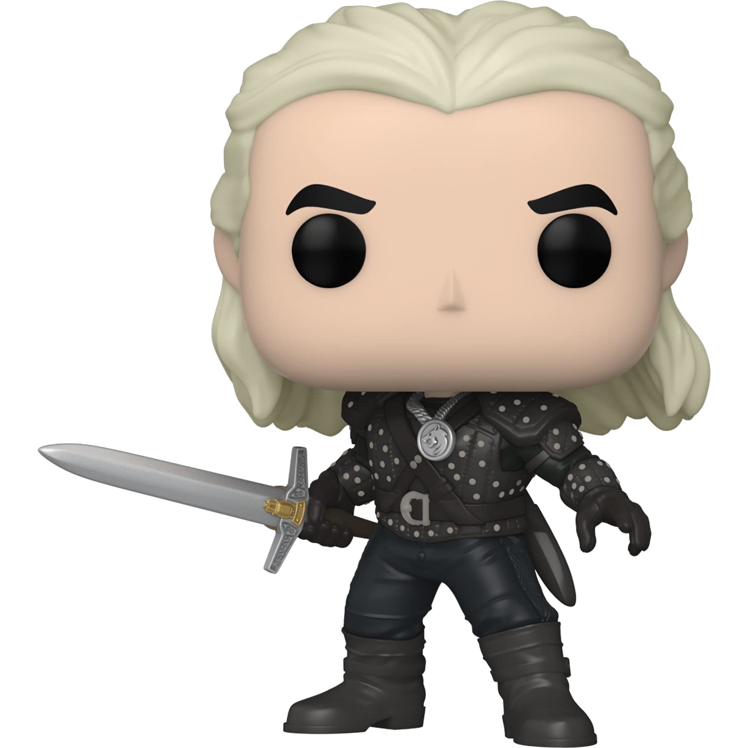 Funko Geralt: P o p ! TV Vinyl Figurine Bundle with 1 Compatible 'ToysDiva' Graphic Protector (1192-57814 - B)