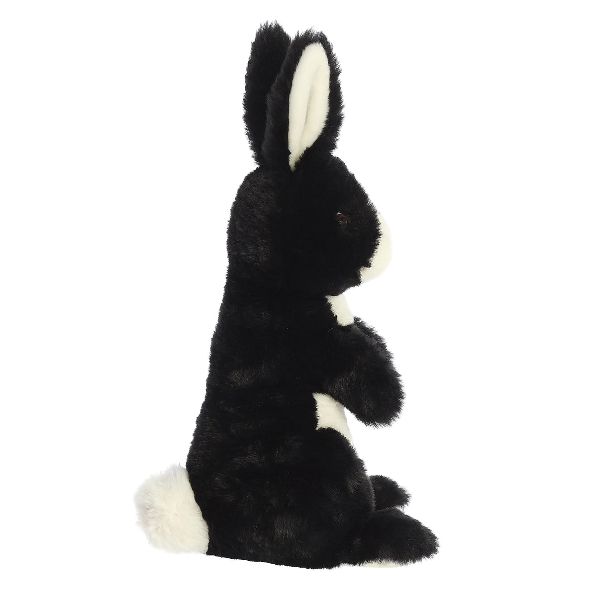 Aurora Vibrant Spring Sitting Pretty Bunny Stuffed Animal - Decorative Charm - Endless Fun - Black 14 Inches