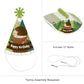 Big Dot of Happiness Forest Hedgehogs - Cone Happy Birthday Party Hats for Kids and Adults - Set of 8 (Standard Size)