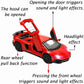 iLooboo Toy Car Model Red Aventador Pull Back Vehicles Diecast with Light & Sound
