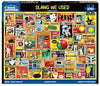 White Mountain 1000 Piece Jigsaw Puzzle Retro Phrases, Slang We Used