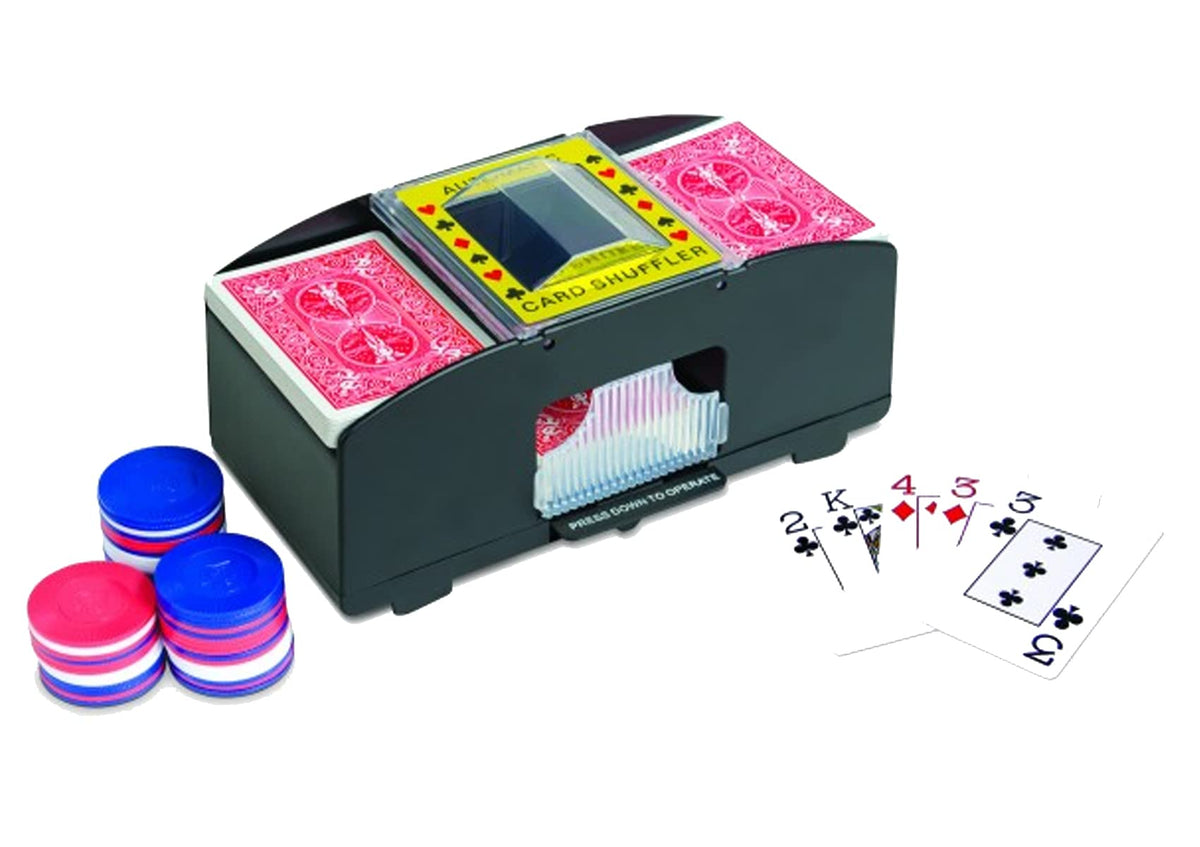 Jobar Easy Automatic 2 Deck Playing Card Shuffler Machine
