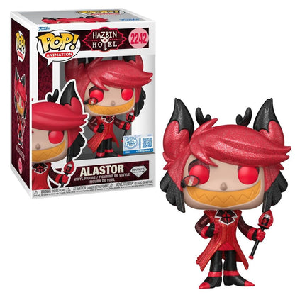 Funko Pop! Animation Hazbin Hotel Alastor Diamond Glitter Exclusive Vinyl Figure #2242, 5.1 Inches
