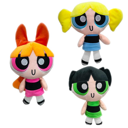 MJJAOQYF 3pcs 22cm/8in Power Plush Girl Toy Cute Stuffed Plush Doll for Kids Fans Christmas Birthday Gifts