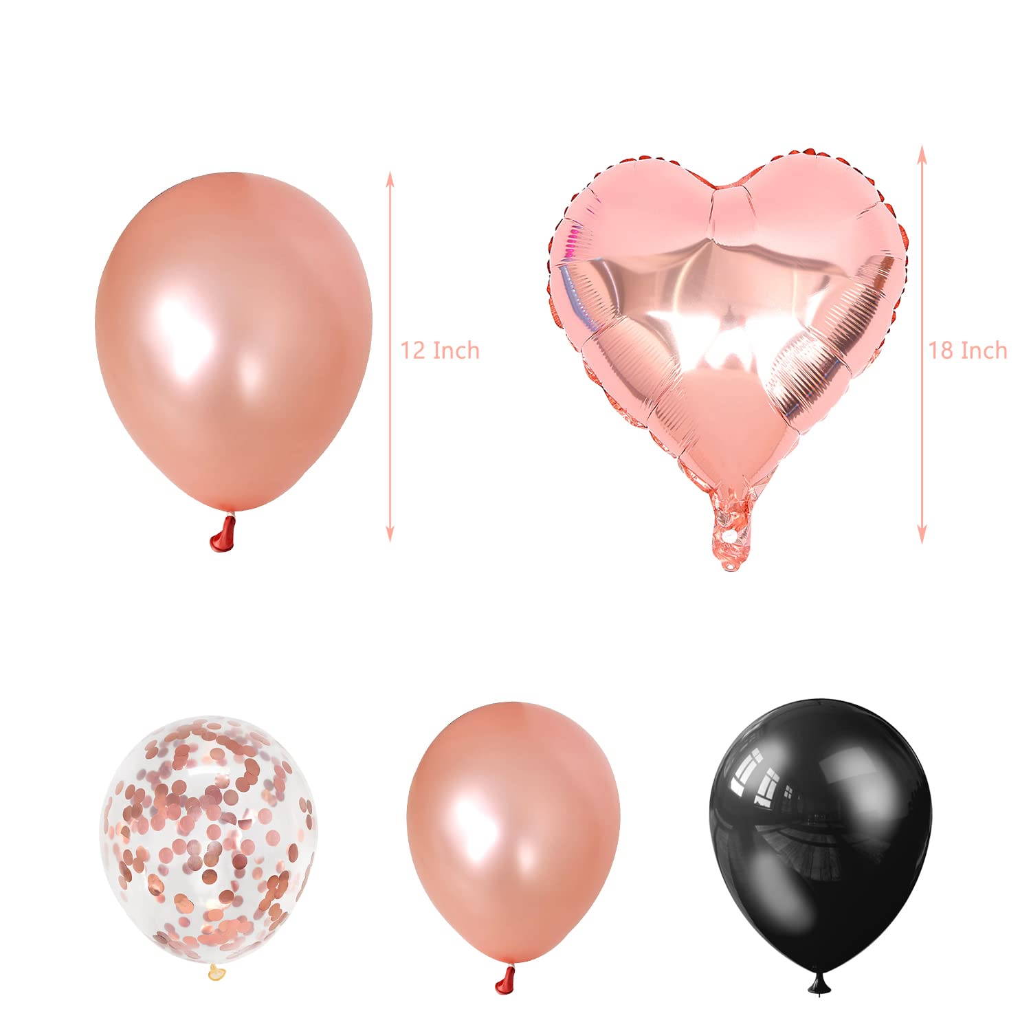 Rose Gold Farewell Party Decorations,We Will Miss You banner,Going away party decorations for Coworkers Goodbye, Rose Gold Hanging Swirls Balloon