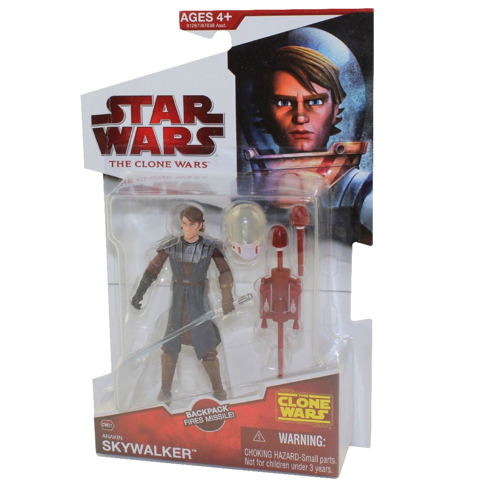 Hasbro Star Wars 2009 Clone Wars Animated Action Figure CW-21 Anakin Skywalker (Space Suit)