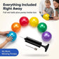 Bedwina 7 Inch Knobby Sensory Balls (6-Pack) Spiky Massage Stress Balls